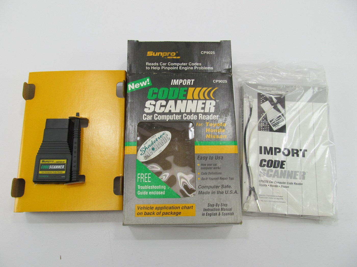 Sunpro Actron CP9025 Import Car Computer Code Reader, For Nissan Toyota, Honda