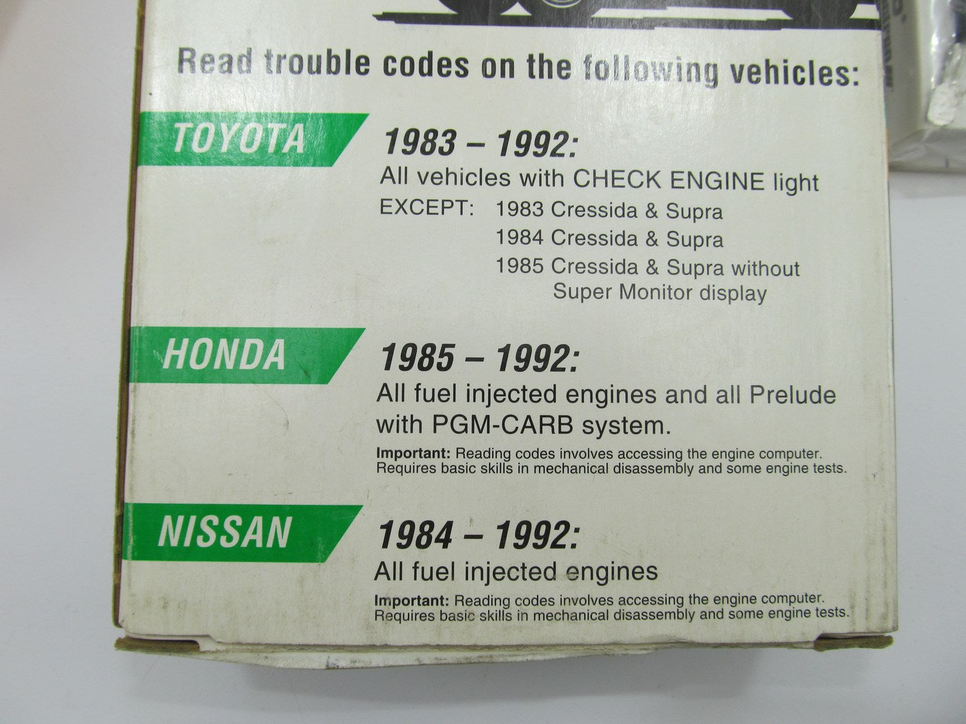 Sunpro Actron CP9025 Import Car Computer Code Reader, For Nissan Toyota, Honda