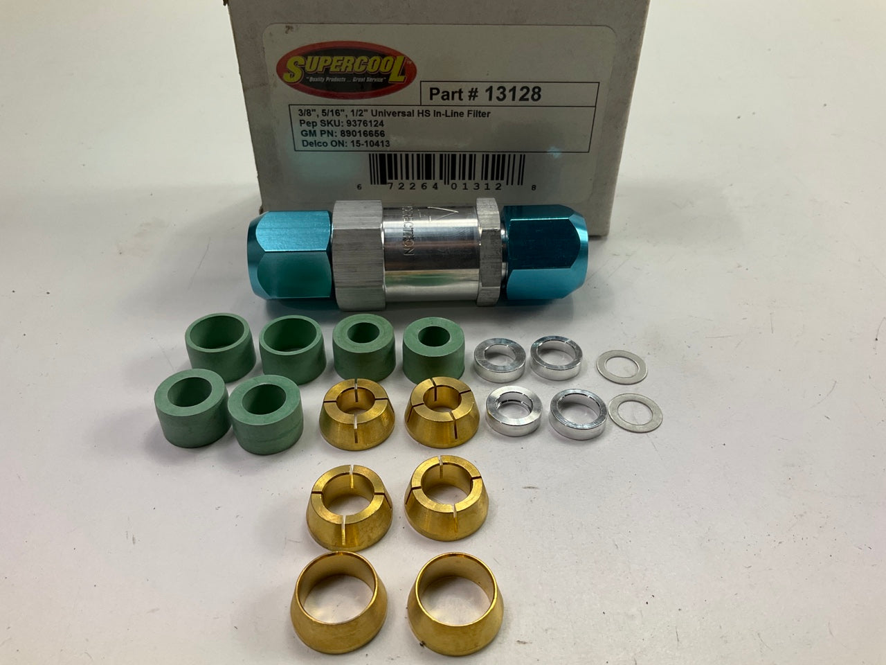 Supercool 13128 A/C Compressor High Side Inline Filter, Universal