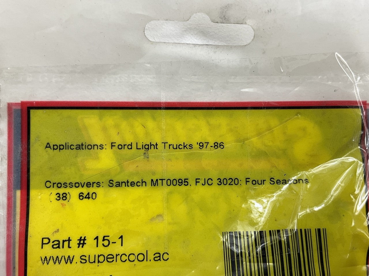 Supercool 15-1 Orifice Tube