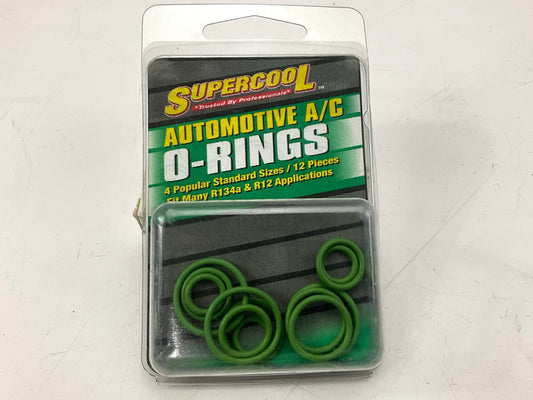 Supercool 17706 A/C O-Ring Assortment, 12-Piece Includes: #12 #10 #8 #6