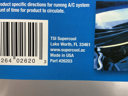 SUPERCOOL 26203 A/C 134A Charging Recharge Hose Air Conditioning Quick Connect