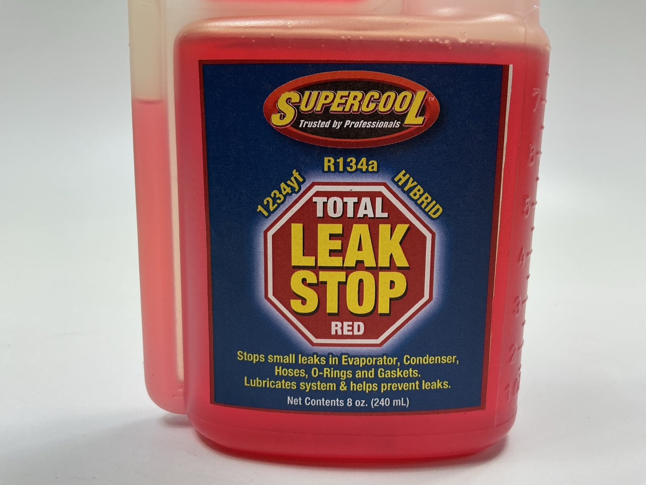 SUPERCOOL 33911 134a & 1234 Total Leak Stop With UV Dye 8oz Treats 4 Vehicles
