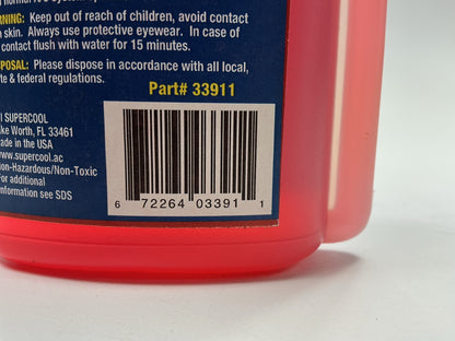 SUPERCOOL 33911 134a & 1234 Total Leak Stop With UV Dye 8oz Treats 4 Vehicles