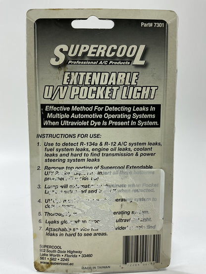 Supercool 7301 U/V A/C Leak Detection Extendable Ultraviolet Pocket Light Mirror