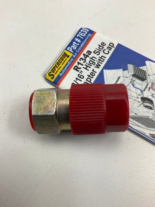 Supercool 7639 3/16'' High Side Adapter With Cap, 134