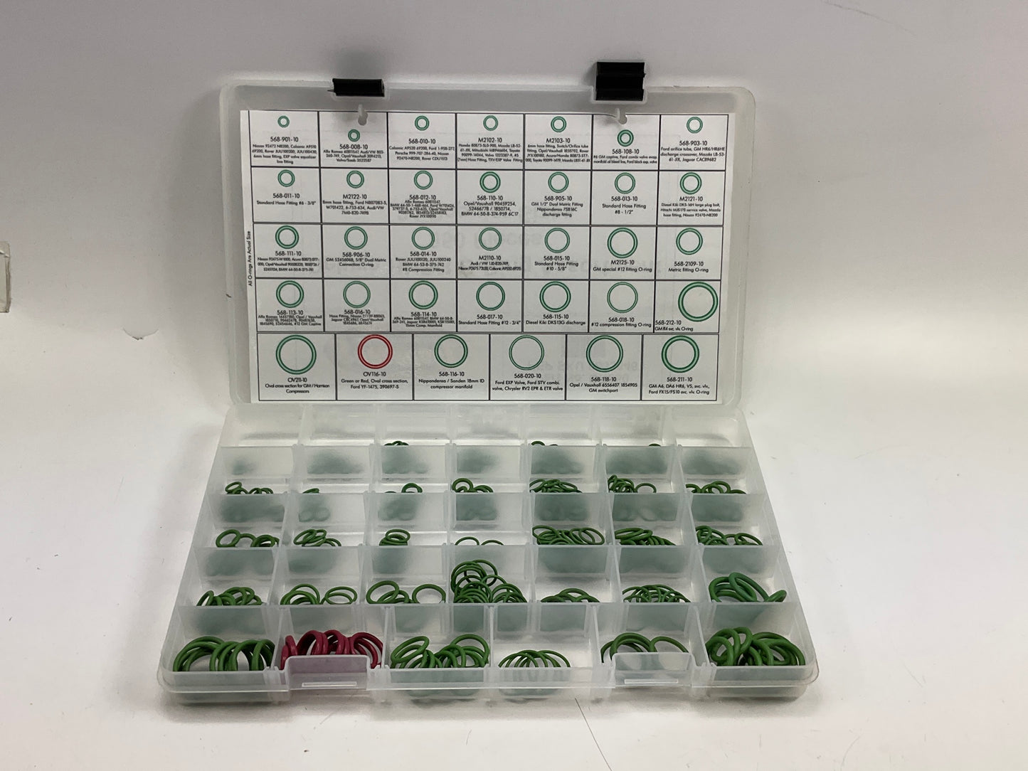 TSI Supercool OR350 Deluxe A/C HNBR O-Ring Assortment Kit - 350 Pieces, 34 Sizes