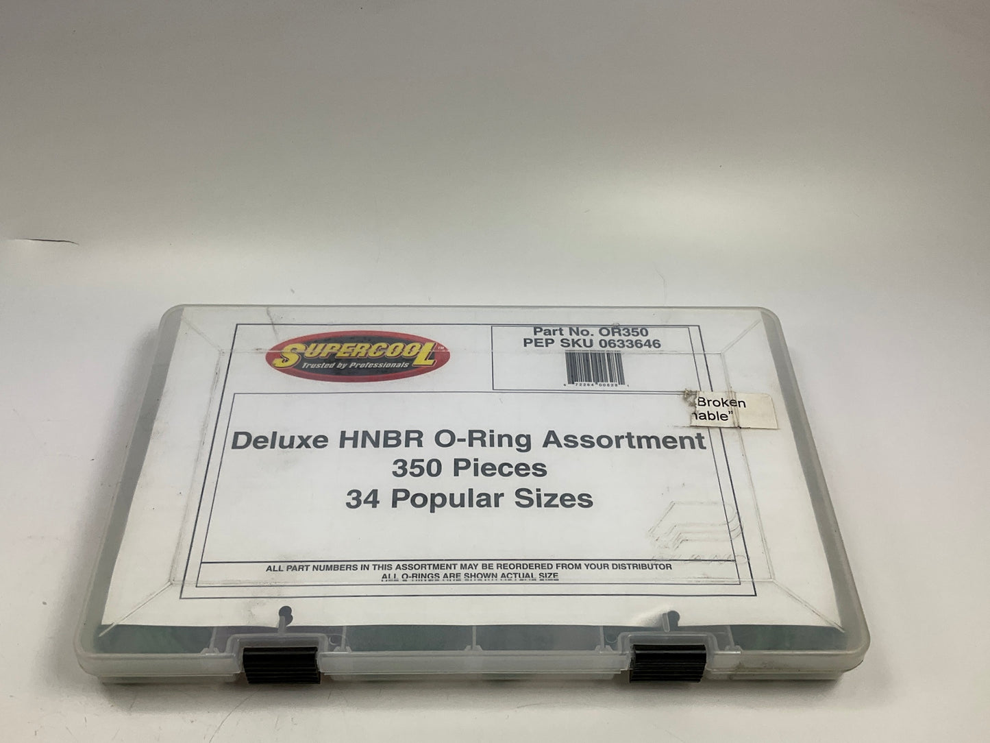 TSI Supercool OR350 Deluxe A/C HNBR O-Ring Assortment Kit - 350 Pieces, 34 Sizes