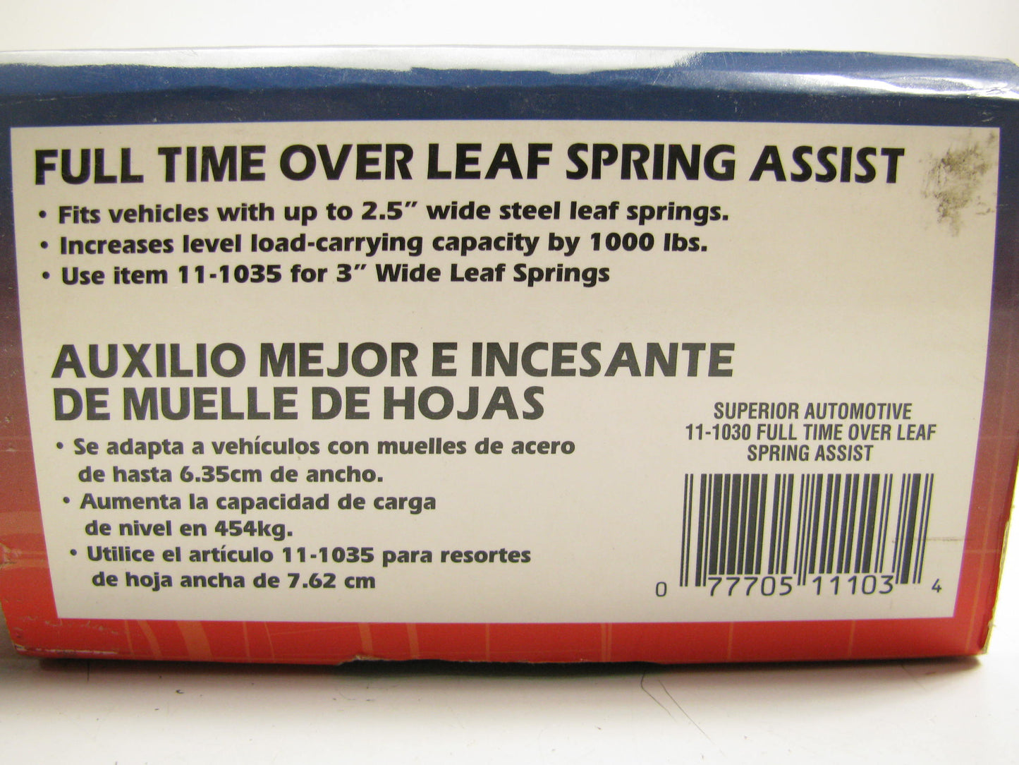 Superior 11-1030 Overload Helper Springs Kit - For Up To 2.5'' Wide Leaf Springs