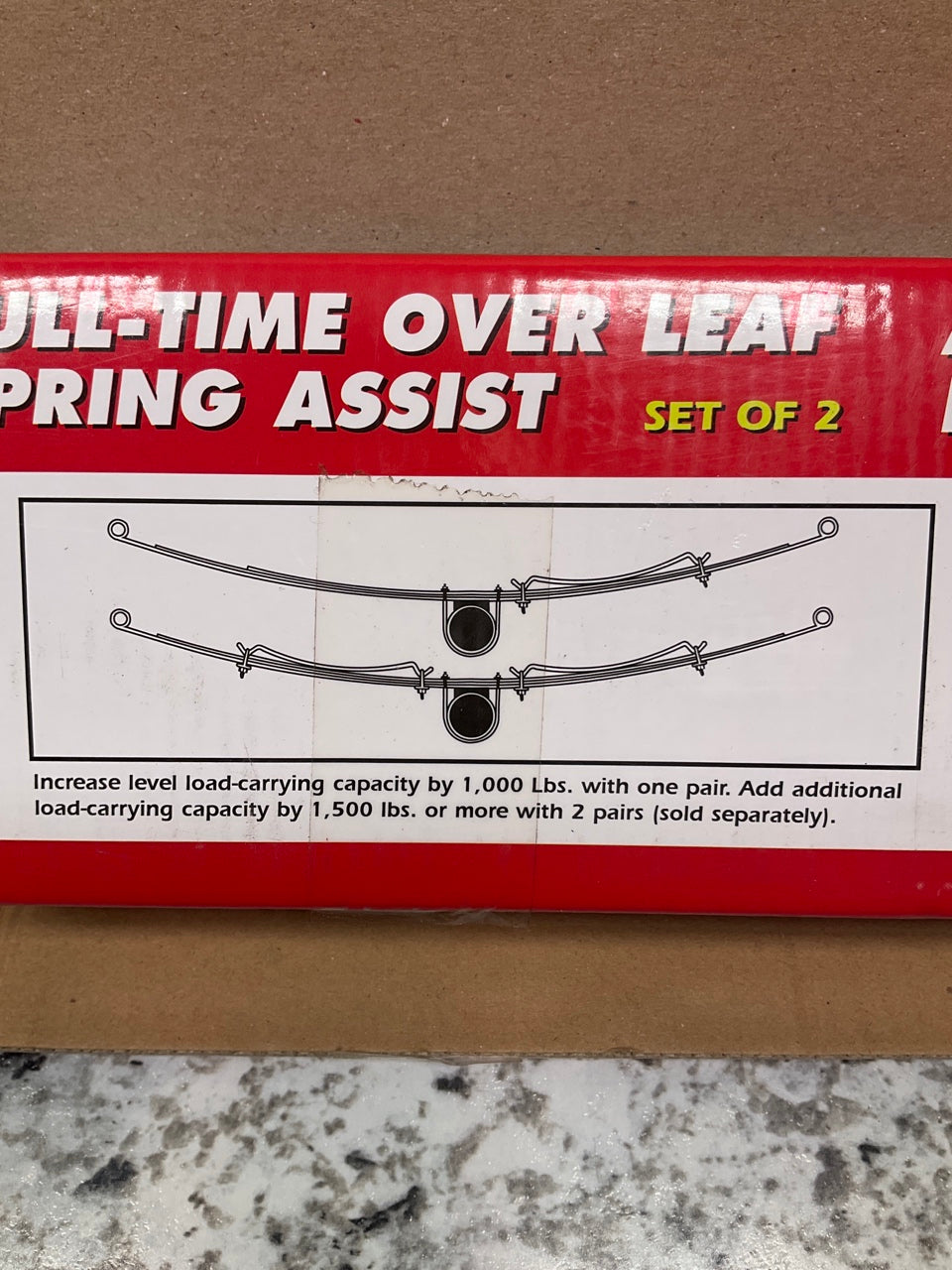 Superior 11-1030 Overload Helper Springs Kit - For Up To 2.5'' Wide Leaf Springs