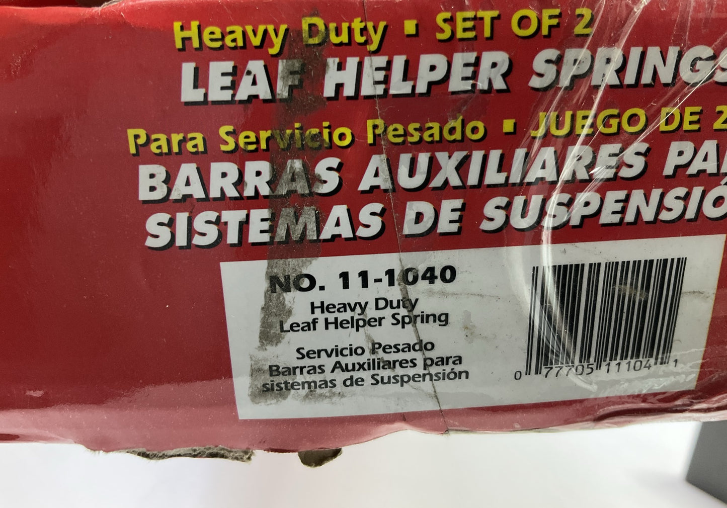 MISSING WASHERS, NUTS Superior 11-1040 Leaf Spring Helper Over Leaf Overload Kit