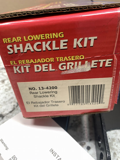 Superior 13-4200 Rear  2''  Lowering Shackle Kit For 2004-2007 Ford F-150