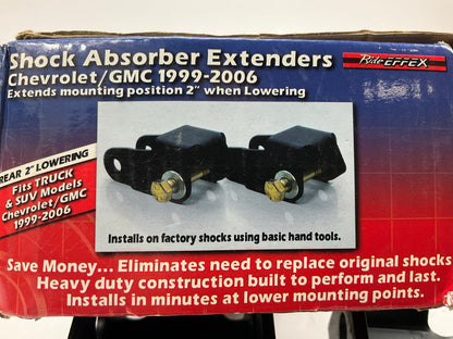 1999-2006 Silverado Sierra 1500 Rear Shock Extender Extension Kit, 2'' Lowering