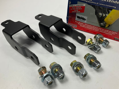 Superior Rear 2'' Lowering Drop Shock Extensions Bracket Kit 2004-2017 Ford F-150