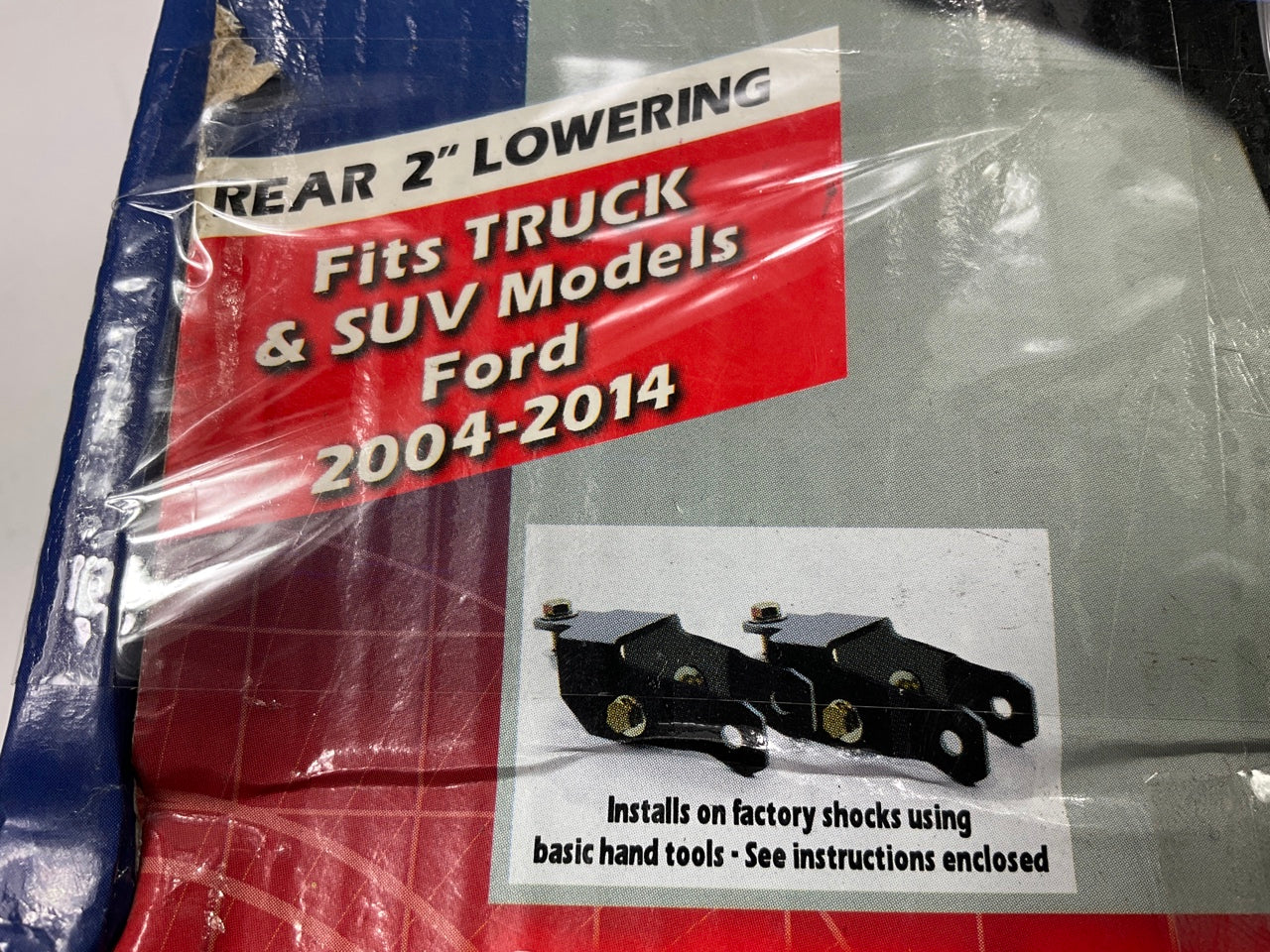 Superior Rear 2'' Lowering Drop Shock Extensions Bracket Kit 2004-2017 Ford F-150