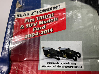 Superior Rear 2'' Lowering Drop Shock Extensions Bracket Kit 2004-2017 Ford F-150