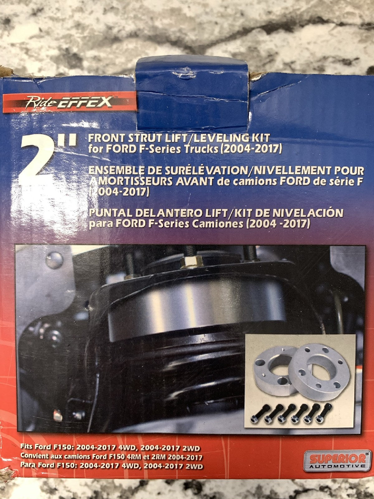 2'' Front Leveling Lift Kit For 2004-2020 Ford F150 2WD 4WD Silver Billet 13-SA1