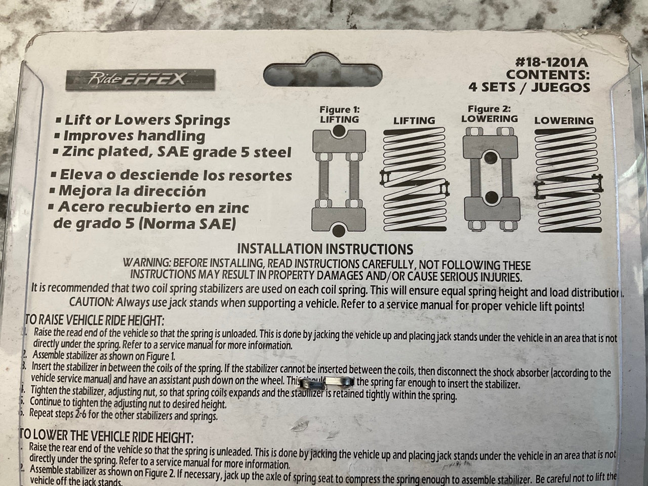 Superior 18-1201A Spring-Lox, 2-Way Adjustable Coil Spring Spacer Adjuster