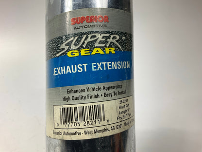 Superior 28-2211 Exhaust Extension Tip, 9'' Long, 2-1/2'' Exhaust,  Slant-Cut