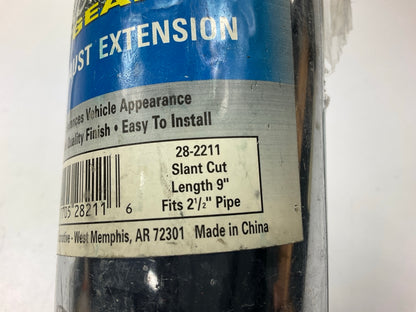 Superior 28-2211 Exhaust Extension Tip, 9'' Long, 2-1/2'' Exhaust,  Slant-Cut