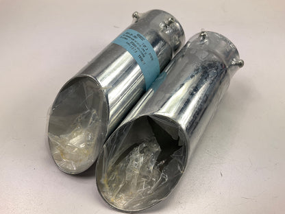 (2) Superior 28-2691 Chrome Exhaust Tip, Slant, 7'' Length, For Up To 2-1/4'' Pipe