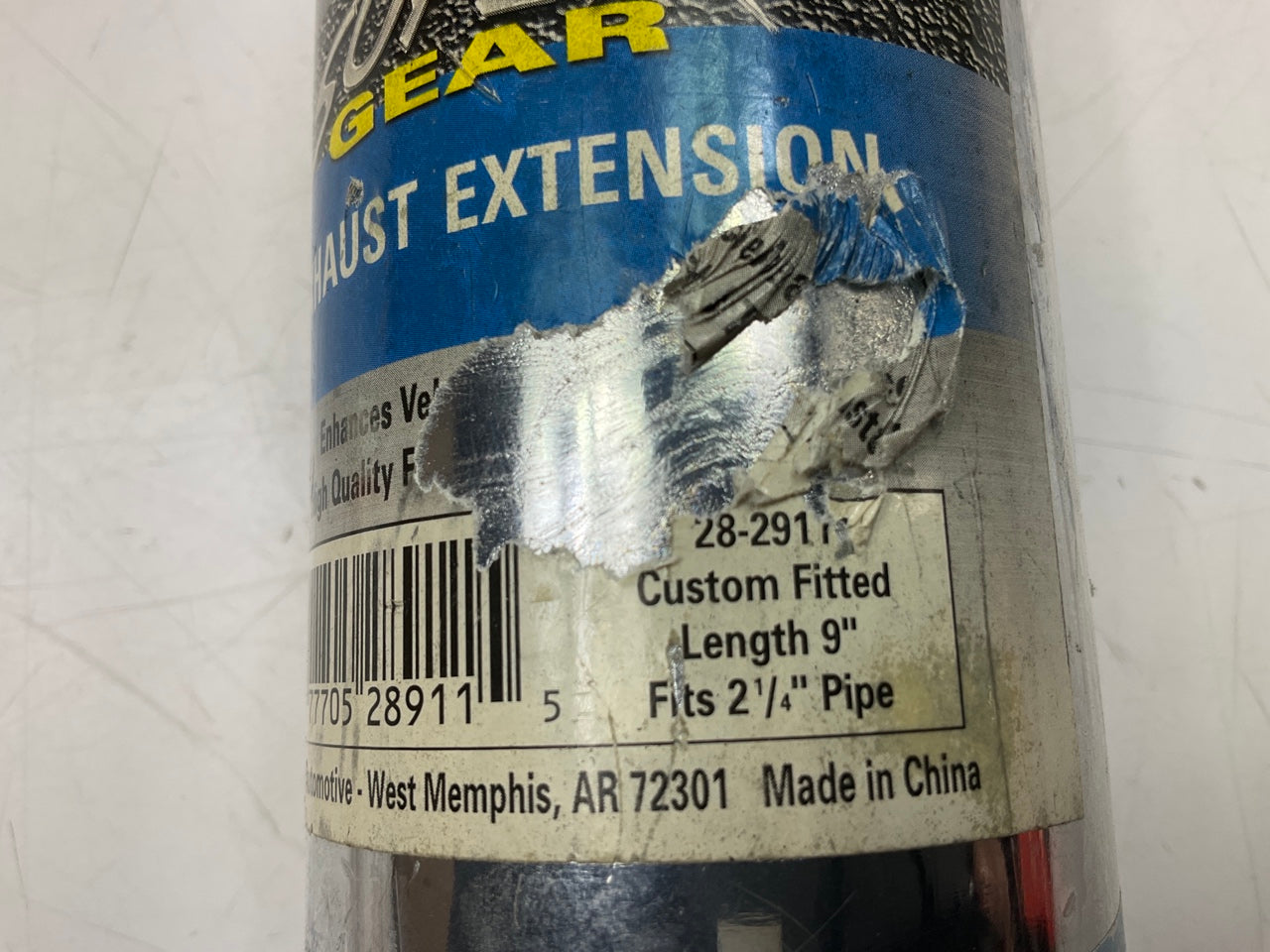 Superior 28-2911 Exhaust Tip Exhaust Extension 9'' Long, For 2-1/4'' (2.25'') Pipe