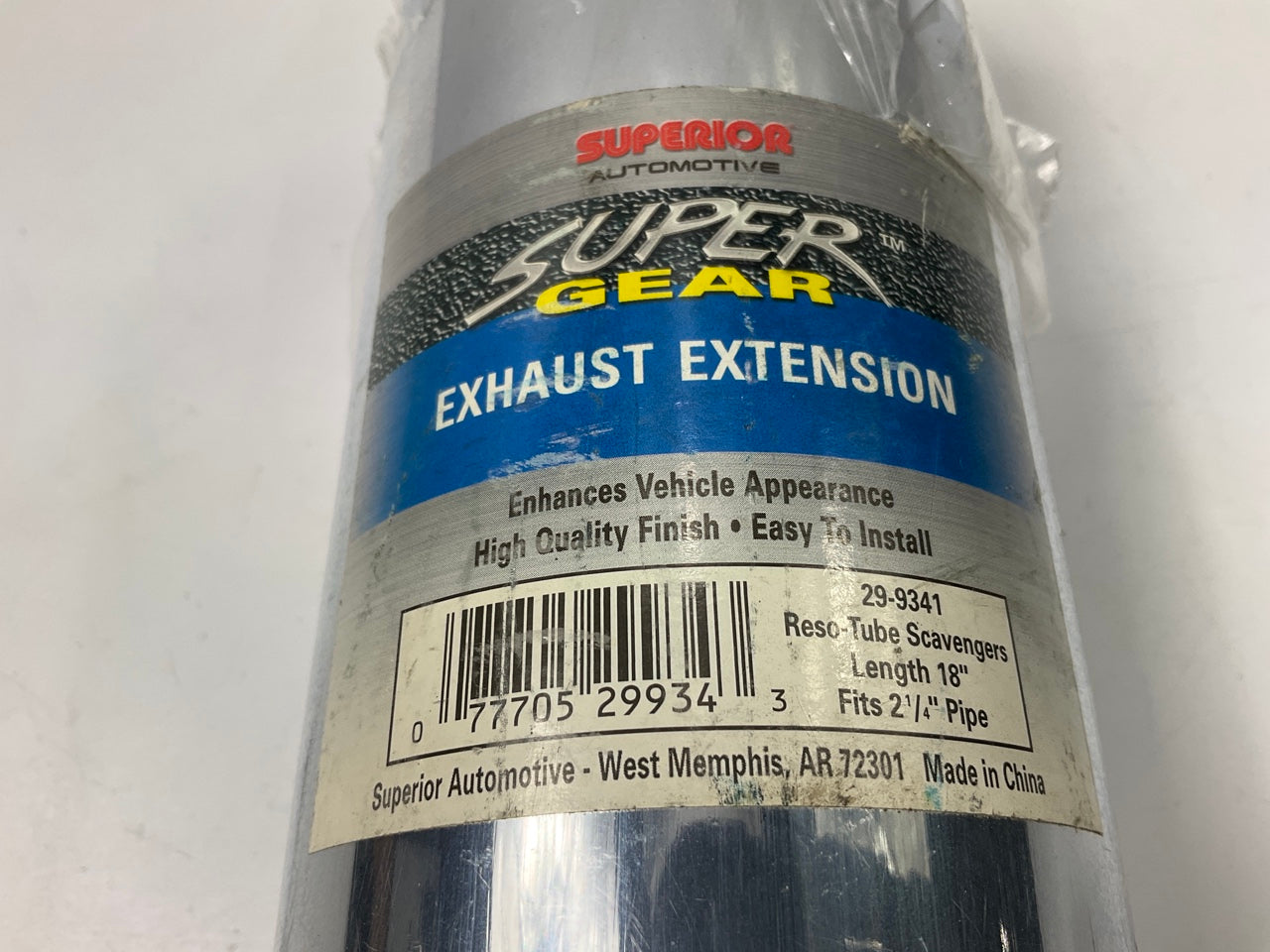Superior 29-9341 Slant-cut Exhaust Extension Tip 18'' Long, For 2-1/4'' Pipe
