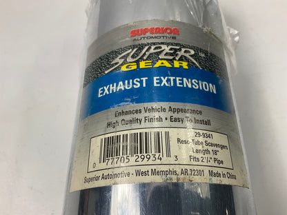 Superior 29-9341 Slant-cut Exhaust Extension Tip 18'' Long, For 2-1/4'' Pipe