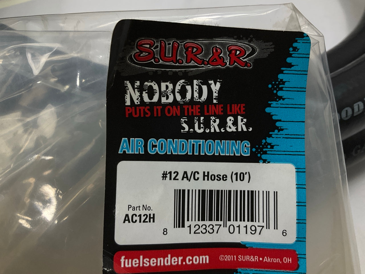 S.U.R. & R. AC12H #12 A/C Hose 10', High-Quality Air Conditioning Hose - 10 FEET