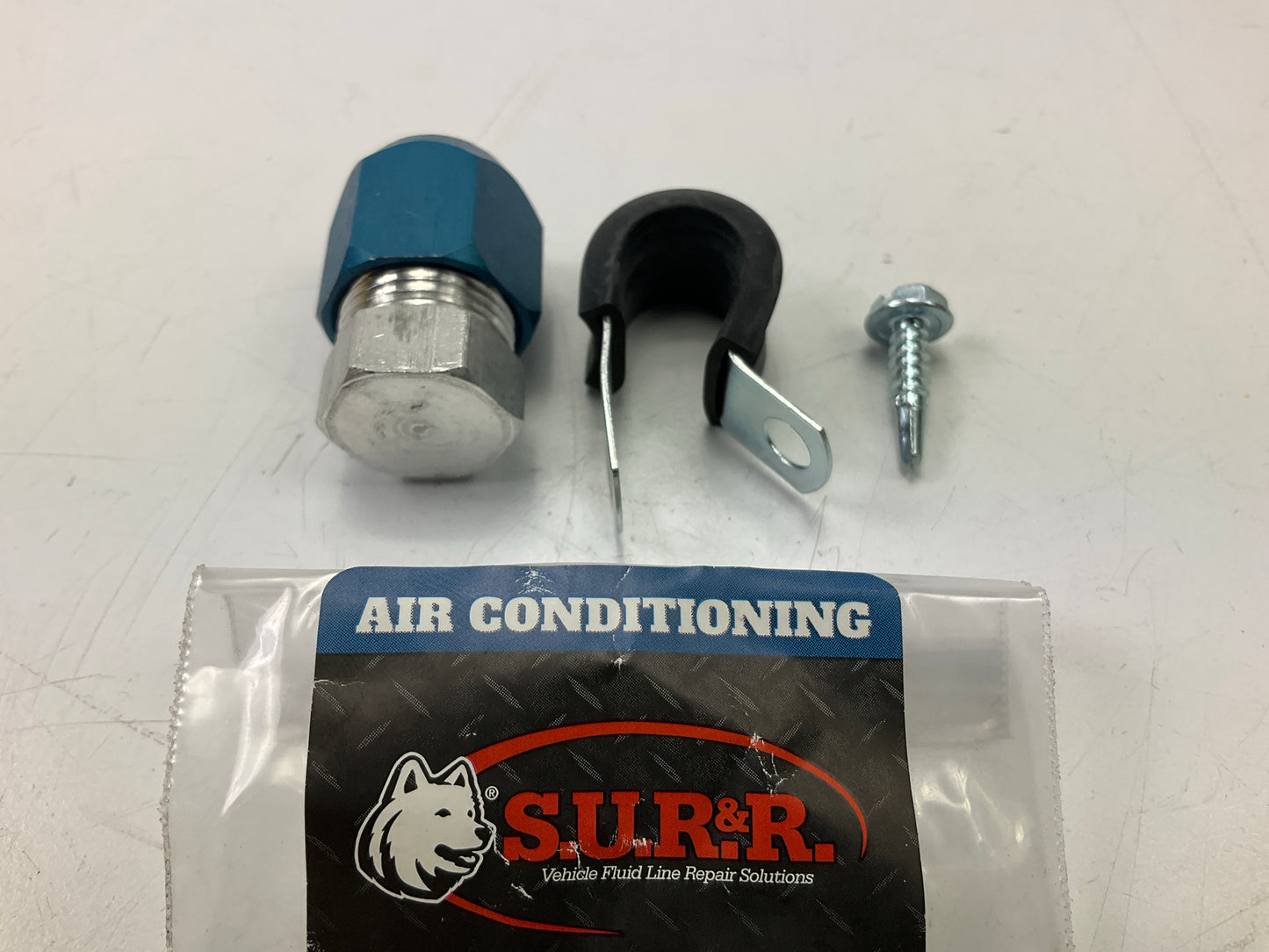 SUR-R AC12MCB Straight 12mm A/C Compression Metric Block Off Fitting Kit