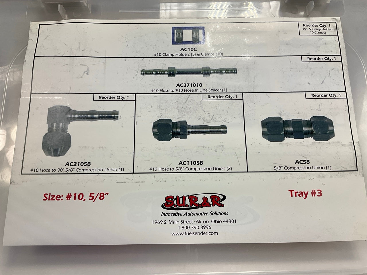 S.U.R.&R. AC1387 Deluxe A/C Line Repair Kit