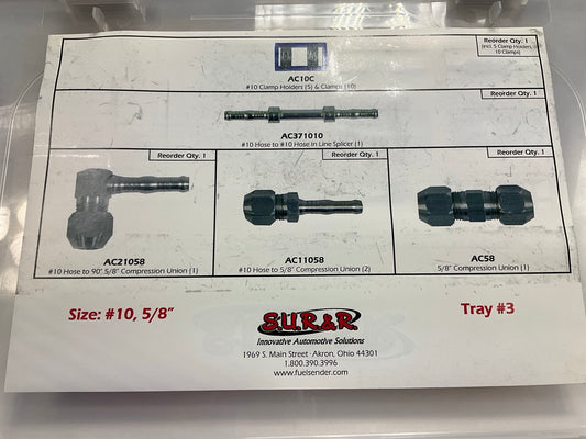 S.U.R.&R. AC1387 Deluxe A/C Line Repair Kit