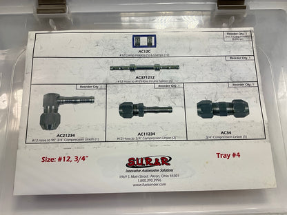 S.U.R.&R. AC1387 Deluxe A/C Line Repair Kit