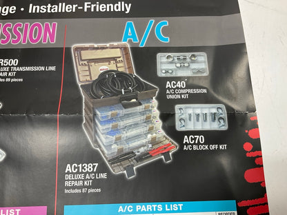 S.U.R.&R. AC1387 Deluxe A/C Line Repair Kit