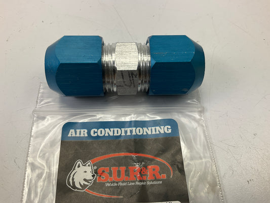 SUR-R AC16M 16mm Straight A/C Compression Union Fitting - Quick A/C Line Repair