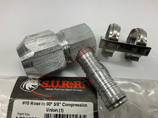 SUR-R AC21058 A/C Compressor Line #10 Hose To 90° 5/8'' Compression Fitting