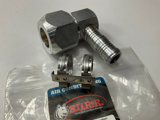 Sur-r AC21234  #12 A/C Hose 90 Degree  3/4'' Compression Union Fitting Adapter