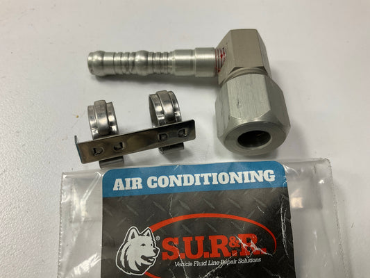 Sur&R AC2638 #6 A/C Hose To 90° 3/8'' Compression Union Fitting Adapter