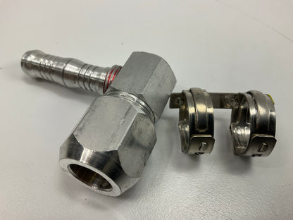SUR-R AC2812 A/C No. 8 Hose To 90 Degree 1/2 Compression Union Fitting