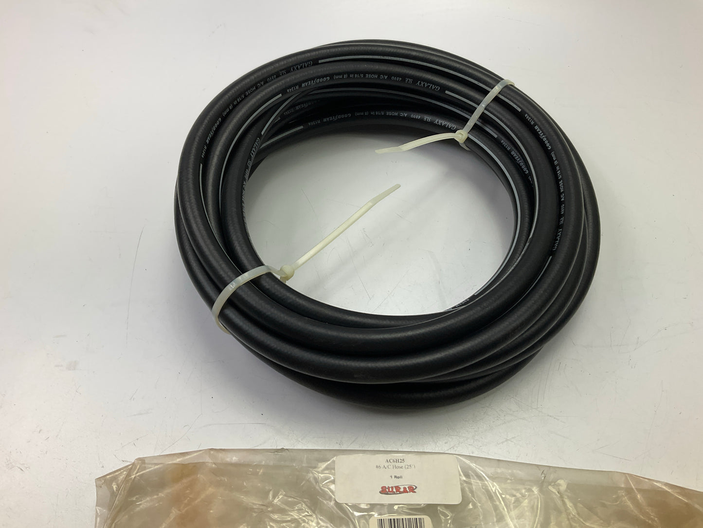 25 FEET - SUR&R AC6H25 #6 Air Conditioning 5/16'' A/C Hose 25'