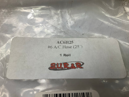 25 FEET - SUR&R AC6H25 #6 Air Conditioning 5/16'' A/C Hose 25'