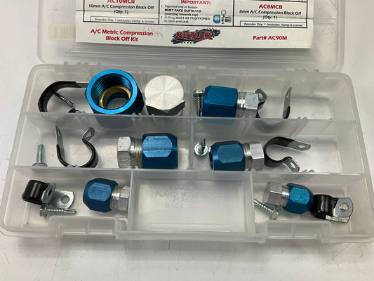 SUR&R AC90M Metric A/C Compression Block Off Kit