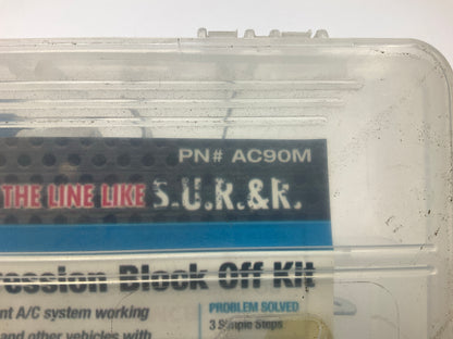 SUR&R AC90M Metric A/C Compression Block Off Kit