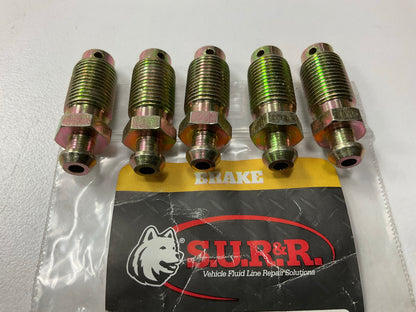 (5) SUR-R BB08 7/16'' - 24 NS Brake Caliper Bleeder Screw