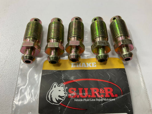 (5) SUR-R BB08 7/16'' - 24 NS Brake Caliper Bleeder Screw