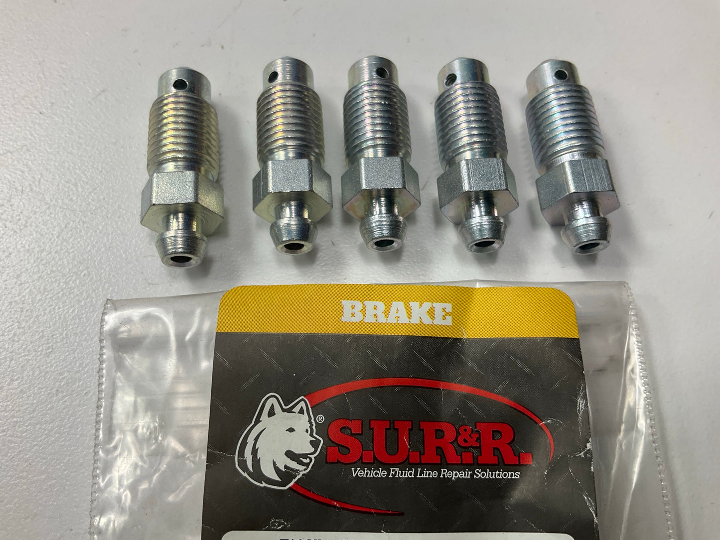 Sur-r BB11 7/16'' - 20N F Brake Caliper Brake Bleeder Screw, Pack Of (5)