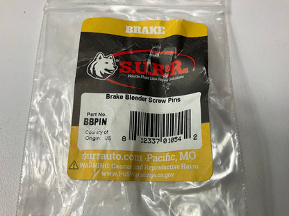 SUR & R Auto Parts BBPIN Brake Bleeder Screw Pins, Pack Of 8