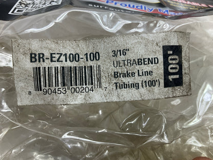 SUR&R BR-EZ100-100 Copper-Nickel Brake Line Tubing, 3/16'', 100 Feet