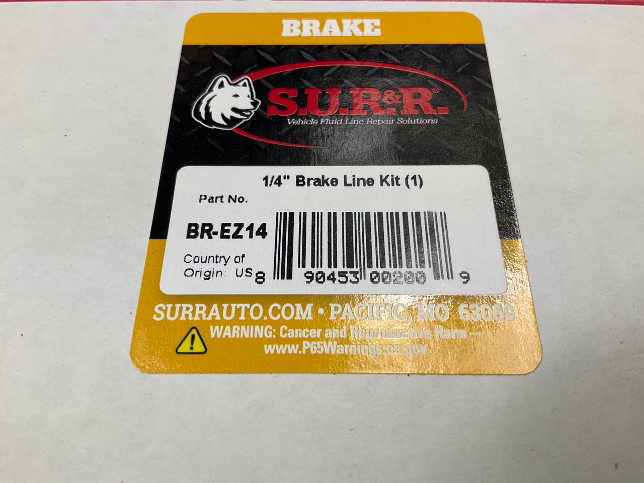 SUR&R Auto Parts BR-EZ14 E-Z 1/4'' Brake Line Replacement Kit