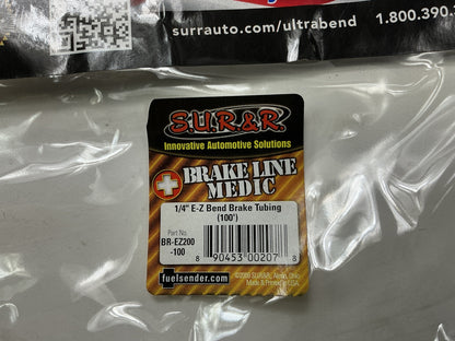 SUR&R BR-EZ200-100 1/4'' E-Z Bend Brake Tubing (100') Brake Tube Coil